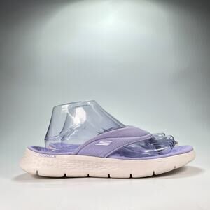 Skechers GO WALK Flex Purple Lightweight Flip Flops Sandal 141445 Women's Size 9